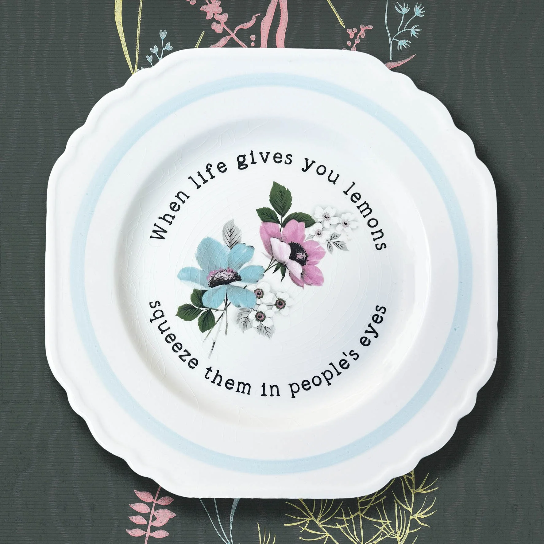 When Life Gives You Lemons - Decorative Plate