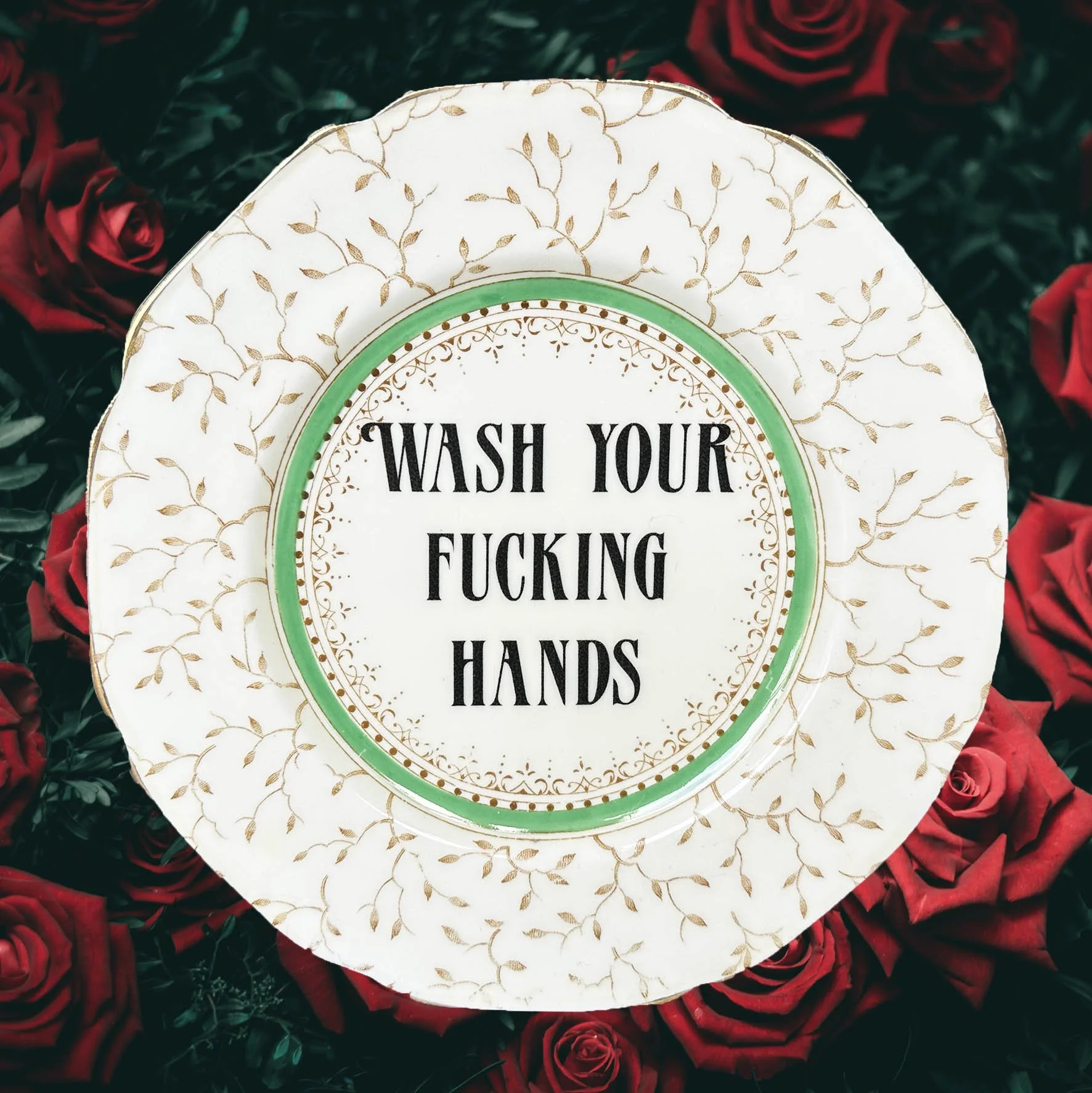 Wash Your Fucking Hands - Decorative Plate