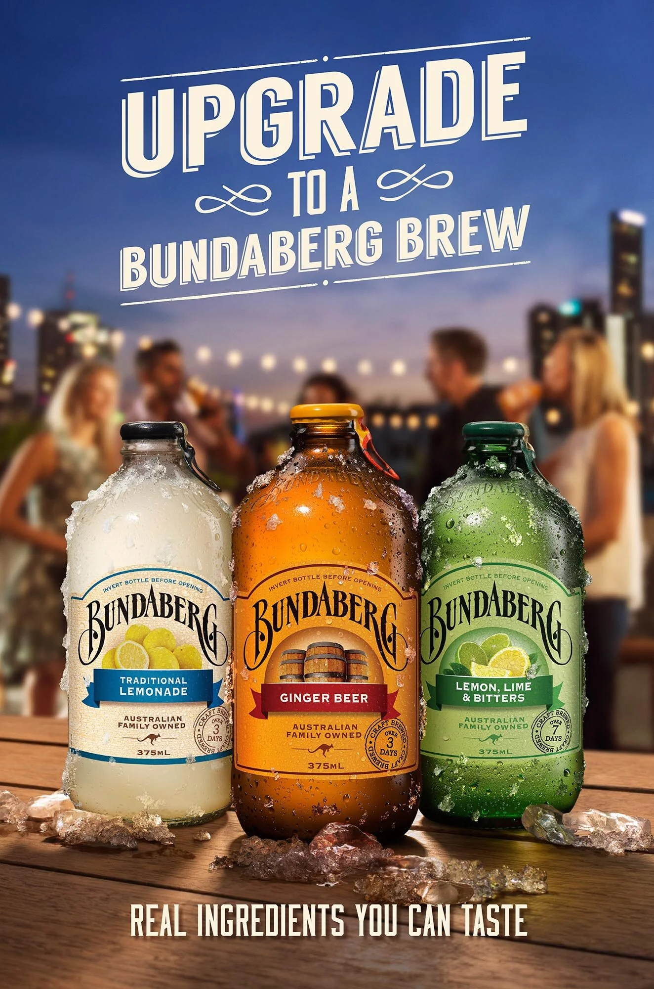 Erik Williamson Photographer | Advertising Photography | Bundaberg Ginger Beer | night