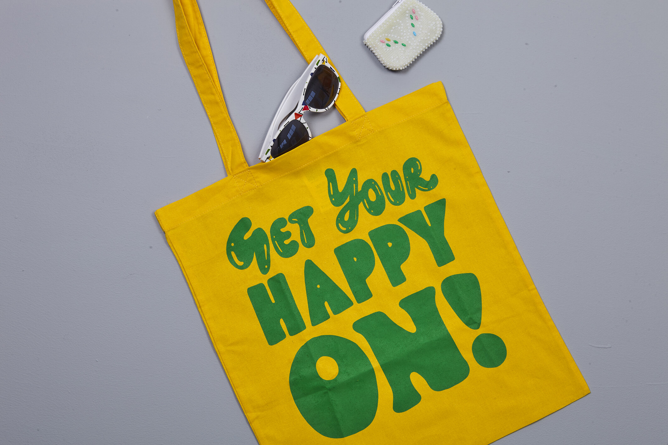 Get Your Happy On! Tote Bag — Judy Andrews