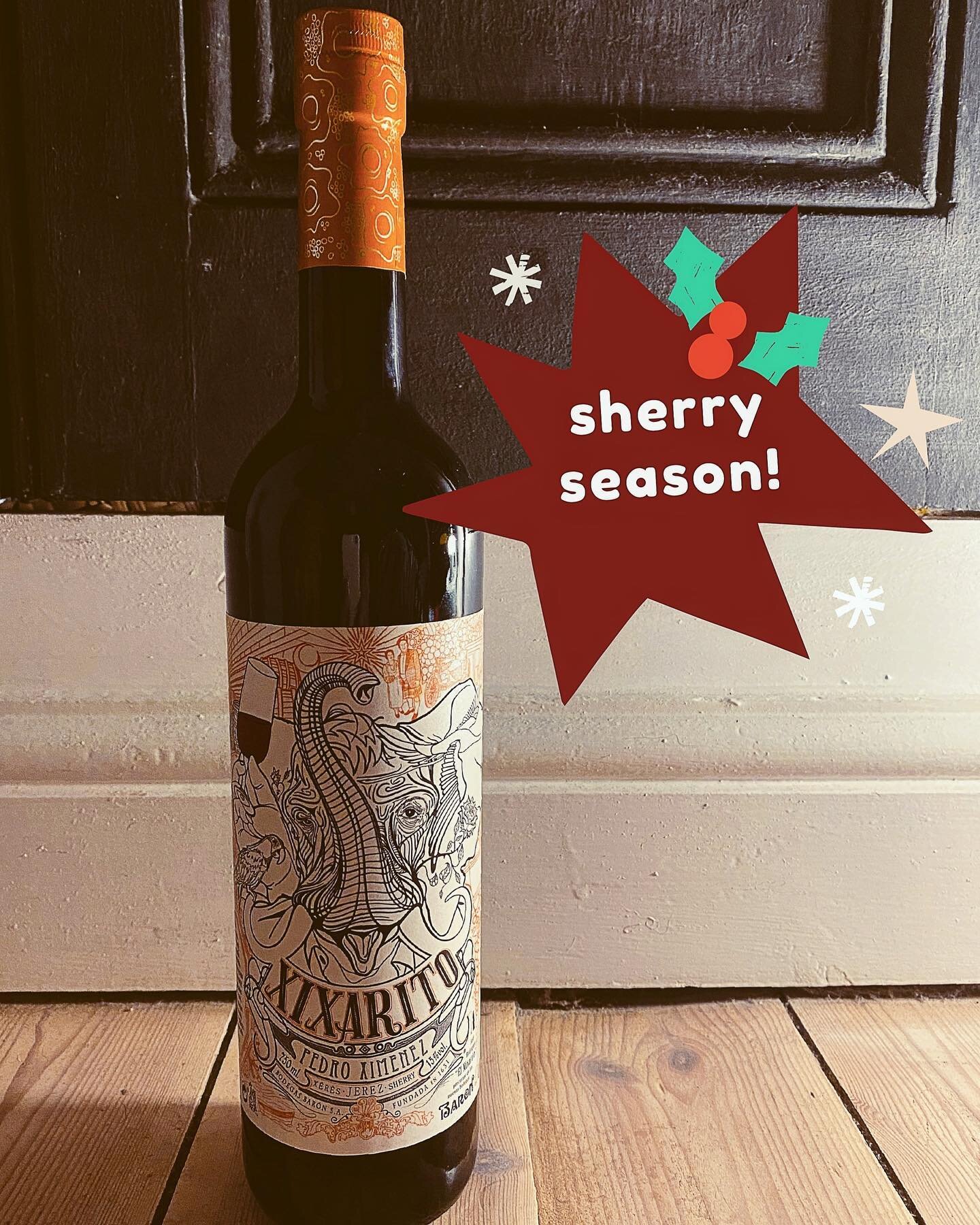 When the weather is as bad as this.. little else quite hits the spot the a little glass of the amber nectar from @bodegasbaron 

It&rsquo;s Sherry season!!! 

#pedroximenez #px #sherry #xixarito #sherrytime #festivedrinks #sherrylover #sherrylovers #