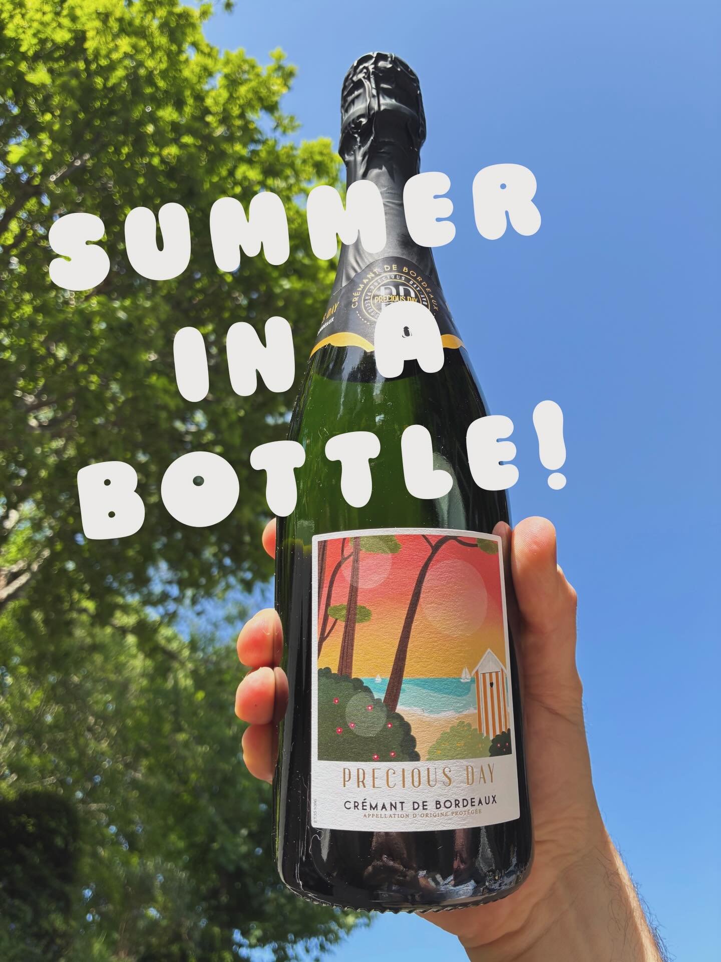 Sooo hot! 🥵&hellip;our Precious day Cremant de Bordeaux really hits the spot.

softly sparkling. Notes of white flowers and citrus aromas &amp; a lively and crisp finish&hellip;summer in a glass! 

 #cr&eacute;mant #cremantdebordeaux #summerwine #fi