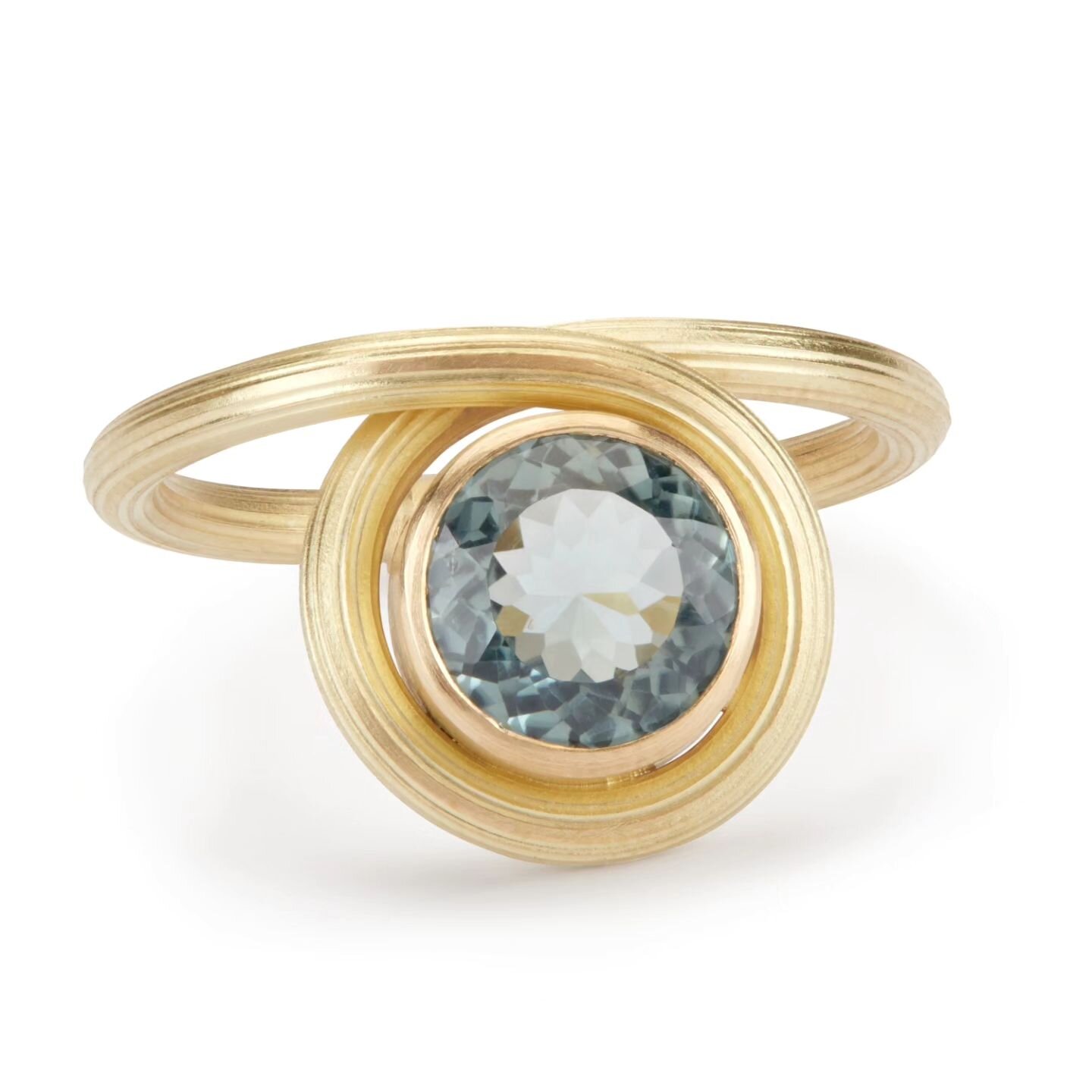 Swirl Ring was one of my new designs last year and I've been contemplating which colours I should make it in next. After a successful visit to the UK Ethical Gem Fair this week, I have some beautiful ethically sources tourmalines for my next editions