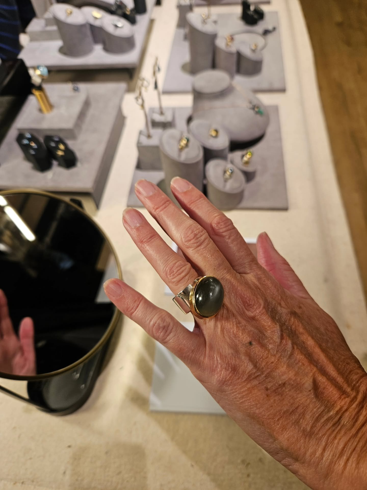 The lovely thing about returning to a show over the years is not just the sales you make each time but the returning clients who bring their beloved jewels to visit. I loved seeing these two last weekend @lakesidearts and hearing that they are both c