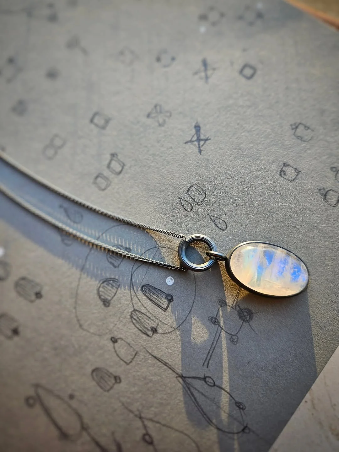 New work taking shape.

Subtle colours that shift with the light.

Ethereal moonstone in oxidised silver capturing the mood. 

#JewellersBench #ContemporaryJewellery #WorkInProgress #ArtisanJeweller #FineJewellery