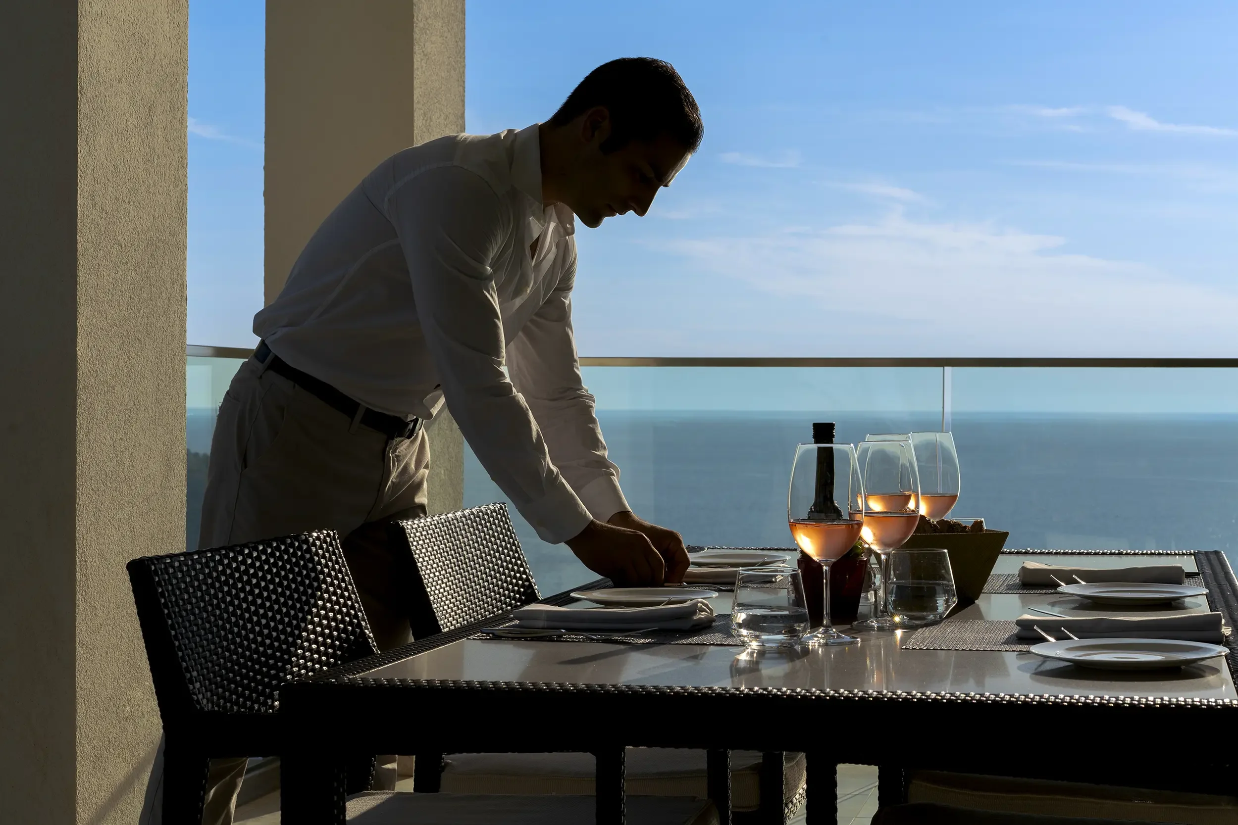 Rose on the sunterrace, Jumeirah