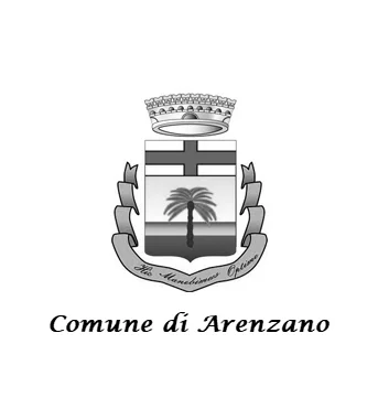 stemma del Comune di Arenzano con corona, scudo con palma e scritta 'Comune di Arenzano'