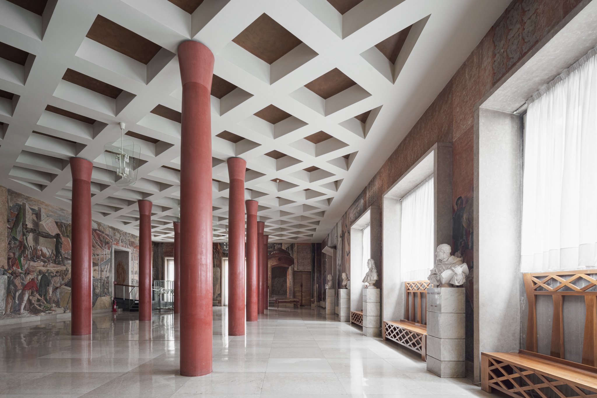 Palazzo del Bo, La Basilica, Padova. Architetti: Ettore Fagiuoli, Gio Ponti