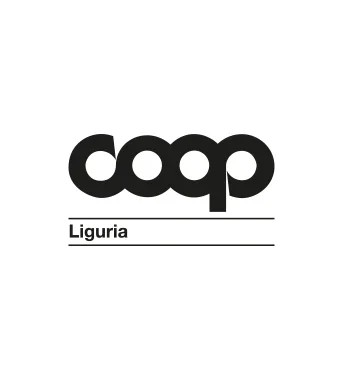 Logo della Coop con la scritta "Liguria".