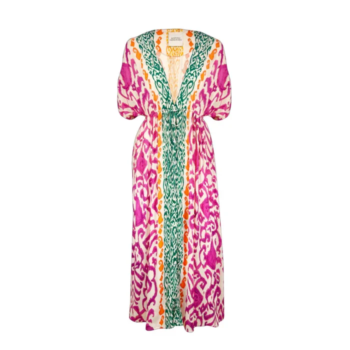 Maryan-Mehlhorn-Solara-Kaftan-Dress-714_M3056_954-Fuchsia-Cream-Midi-Dress-Style-Cover-Up-Drawstring-Adjustable-Waist-Short-Sleeves-Holidaywear-Resortwear-Designer-SS26_700x.webp