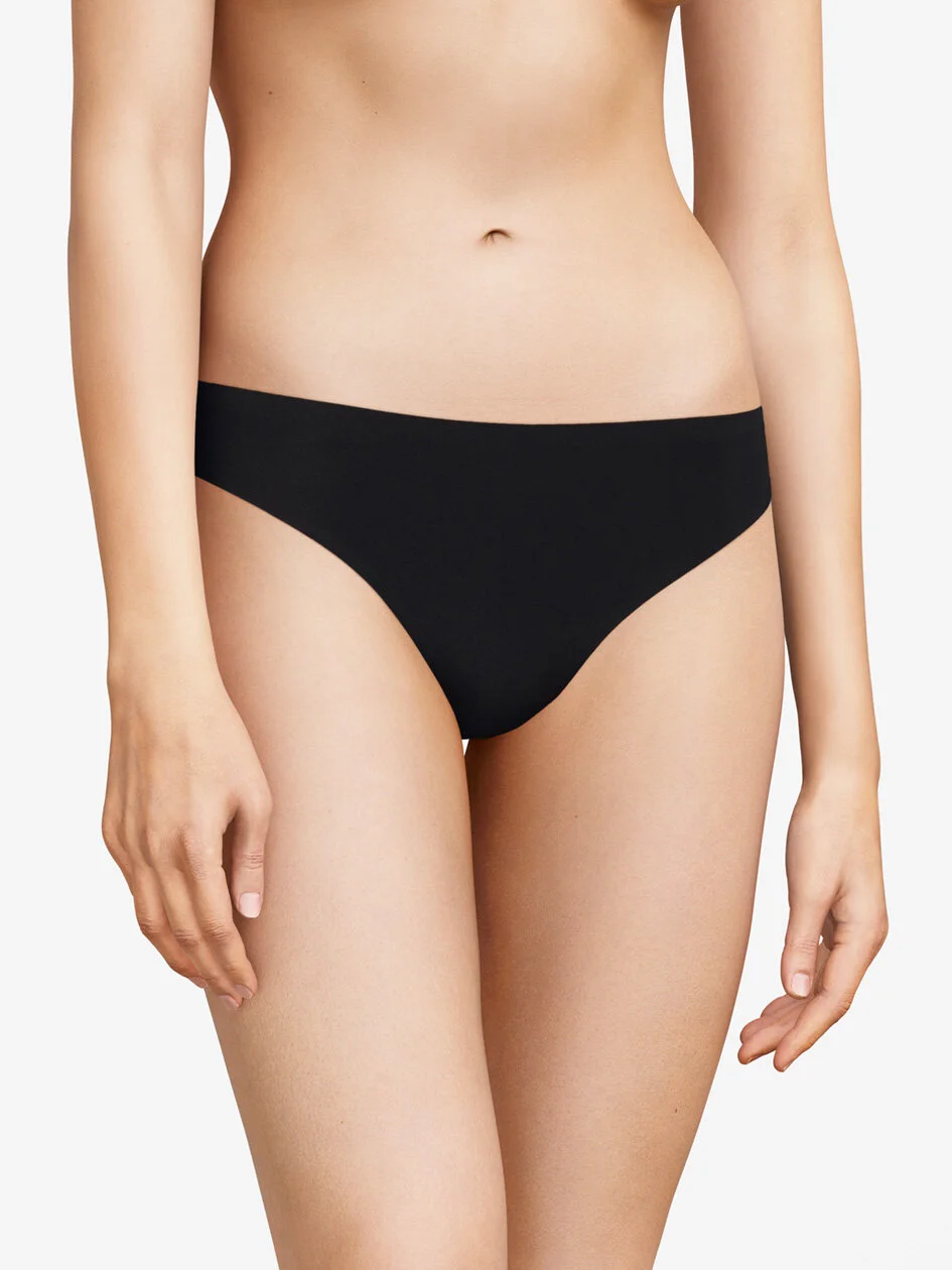 Soft Stretch Thong Black