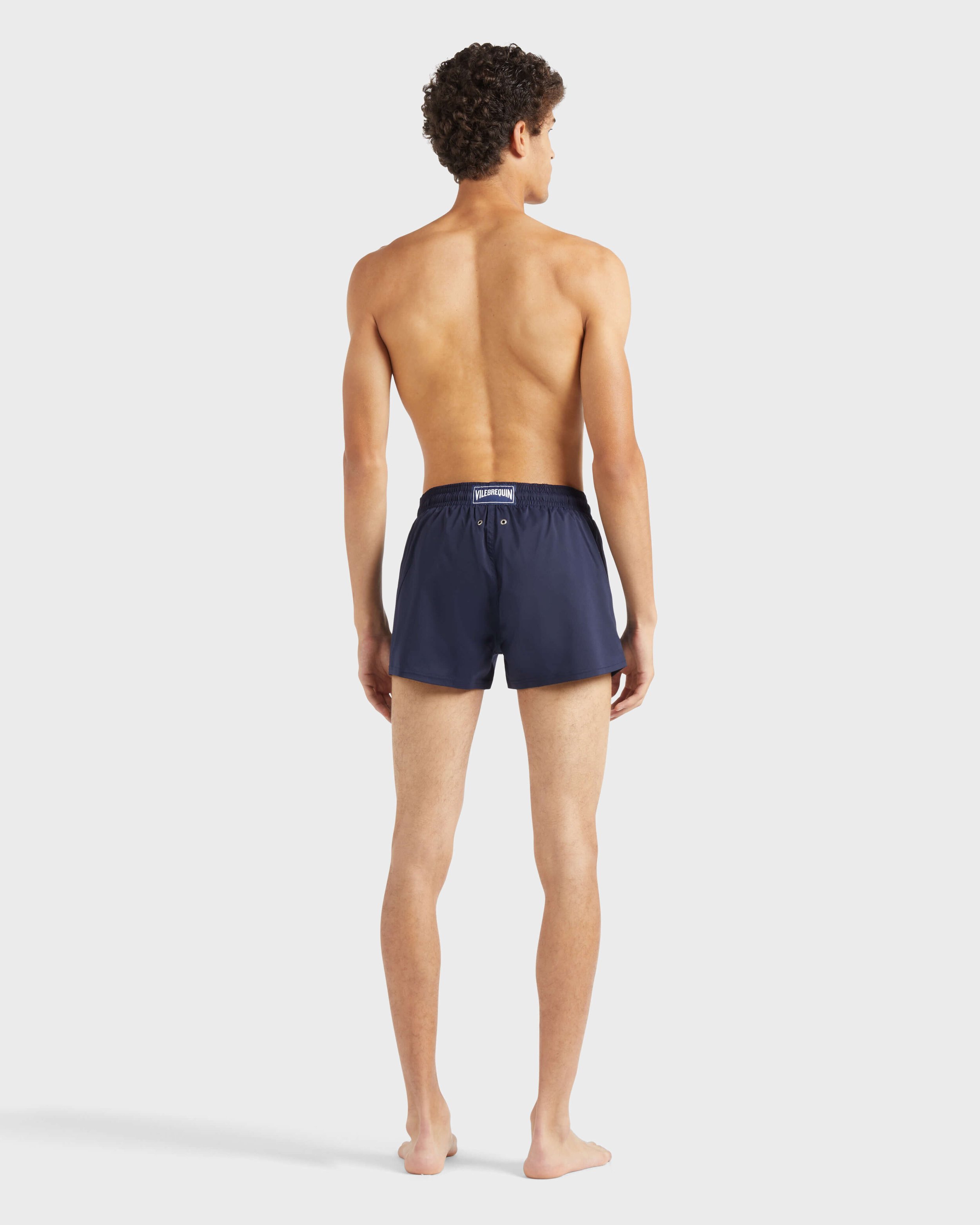 Fitted Stretch Solid Swim Short NAVY