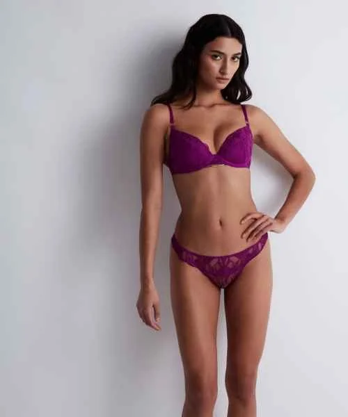 Into The Groove Push-Up Bra Purple
