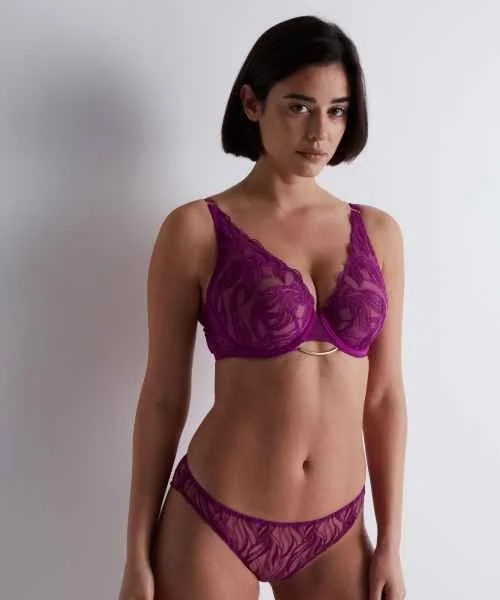 Into The Groove Underwired Triangle Bra Purple