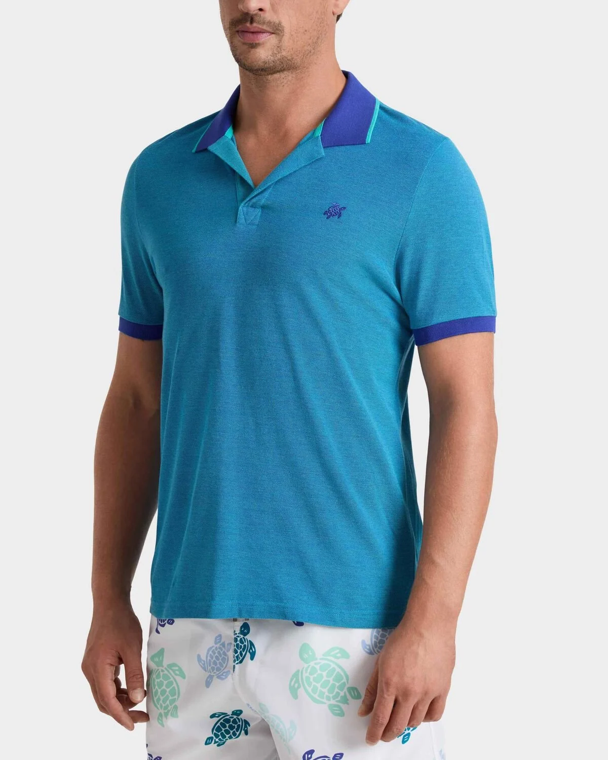Men Cotton Polo Shirt Solid £160.00  Colour:  Marrakech