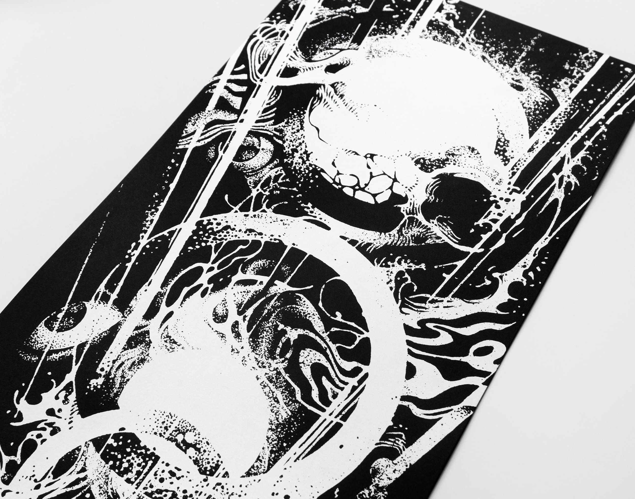 Gig poster for Danish post metal band LLNN’s concert at Høstsabbat Oslo, October 2025.