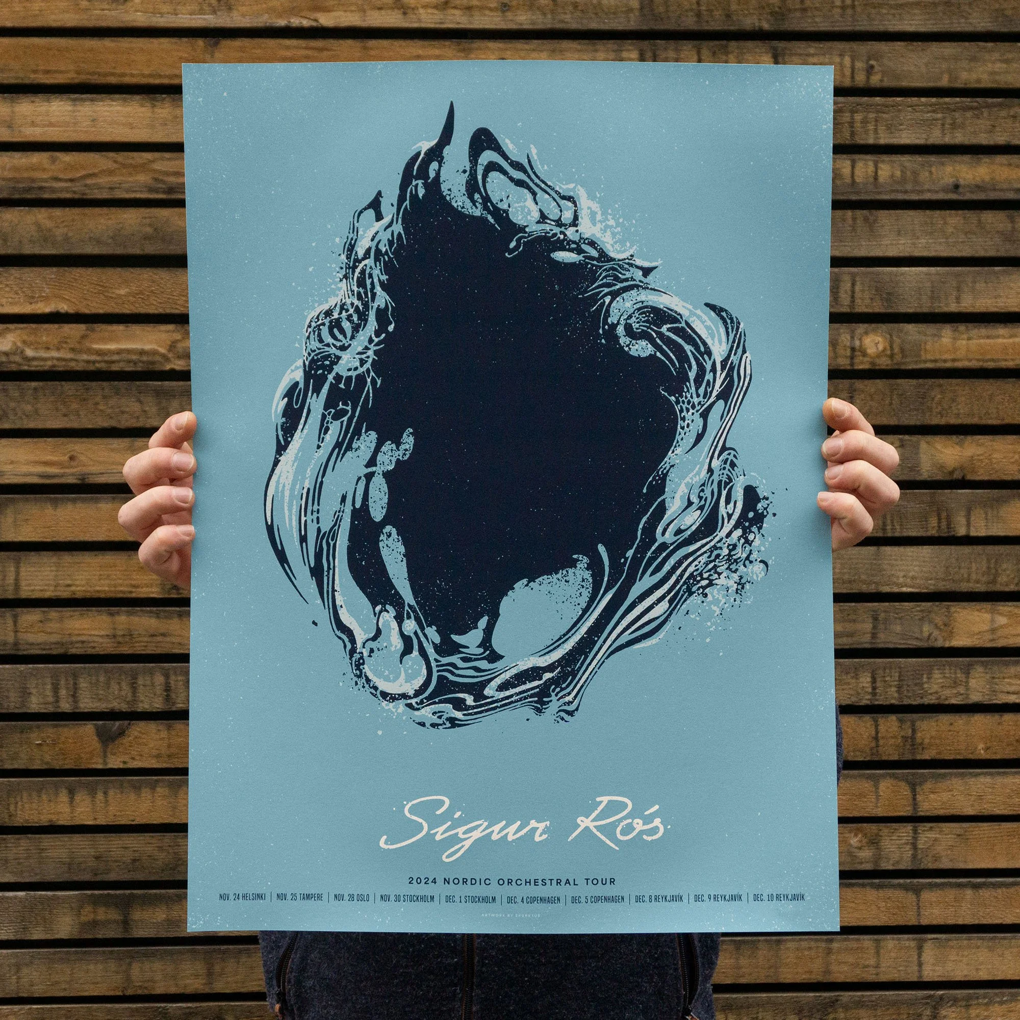 シガーロス SIGUR ROS 2008年メルボルン公演ポスター 243/500