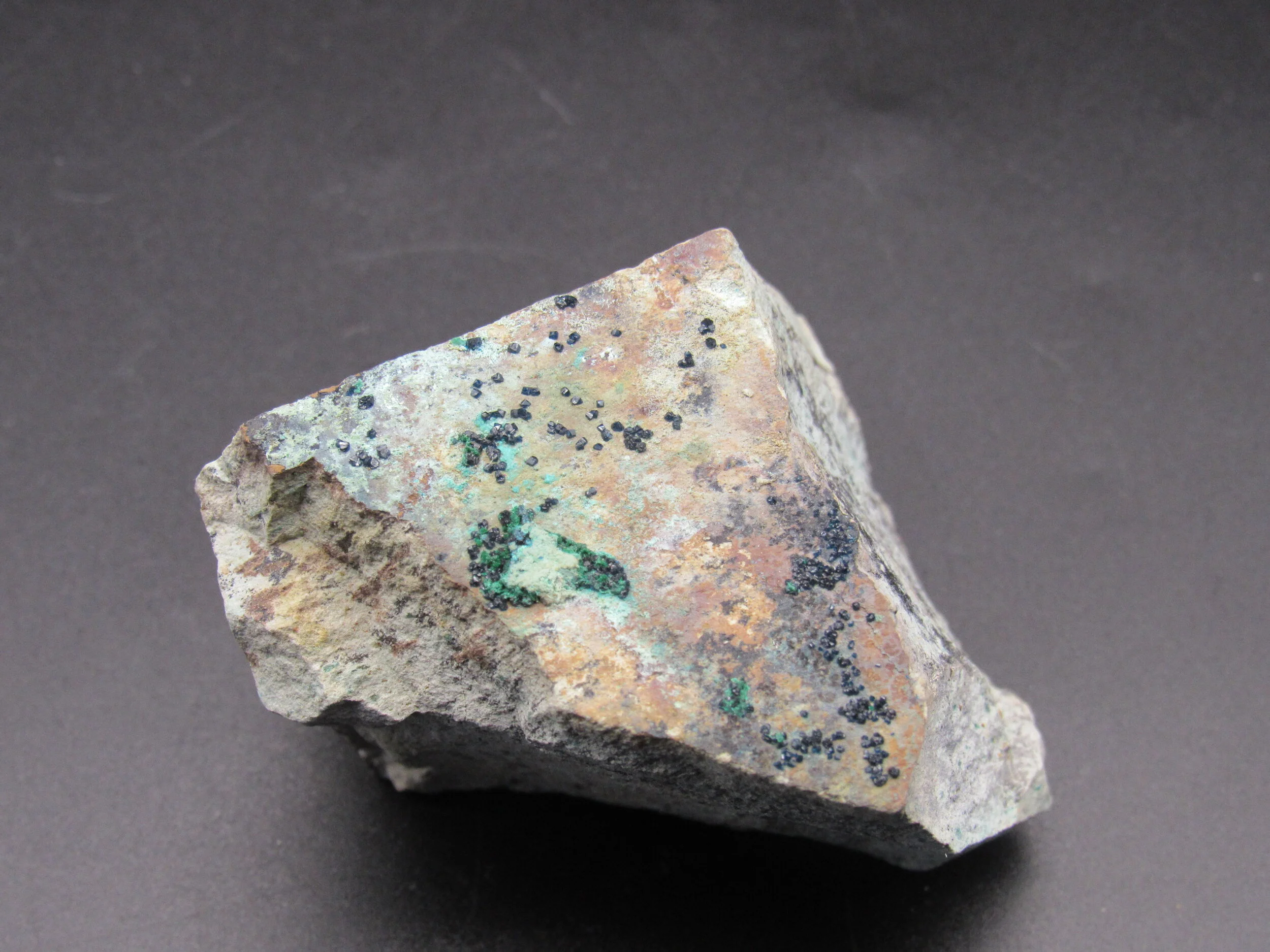 Cornetite with Psuedomalachite  -  D.R. of Congo