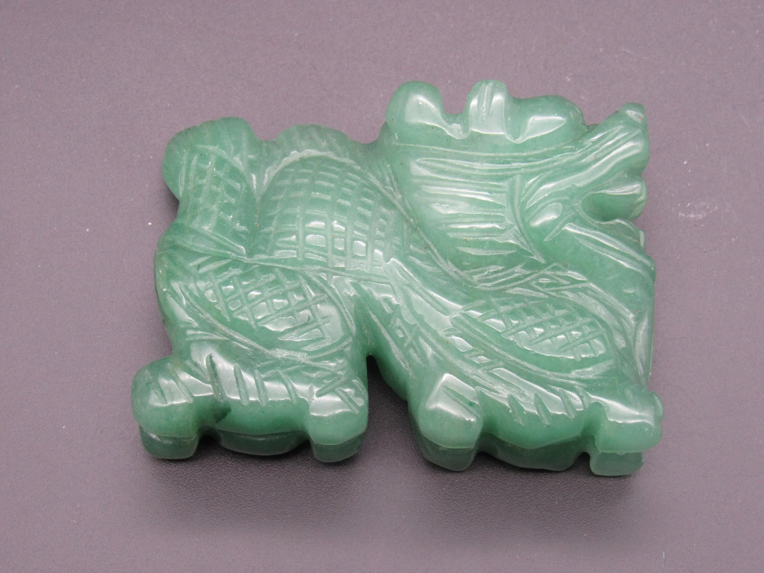 Green Aventurine  - Carved Dragon