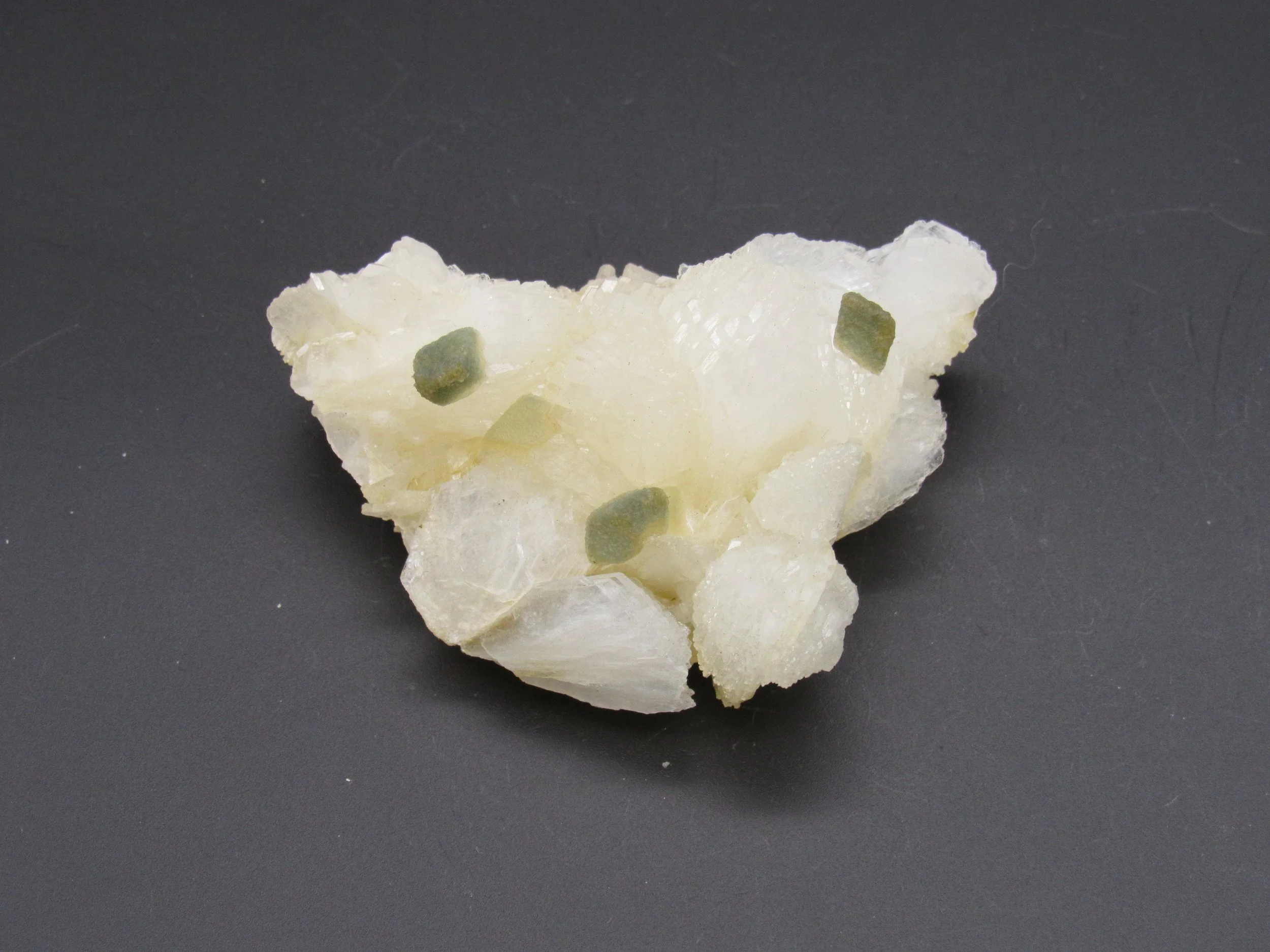 Calcite on Stilbite  -  India