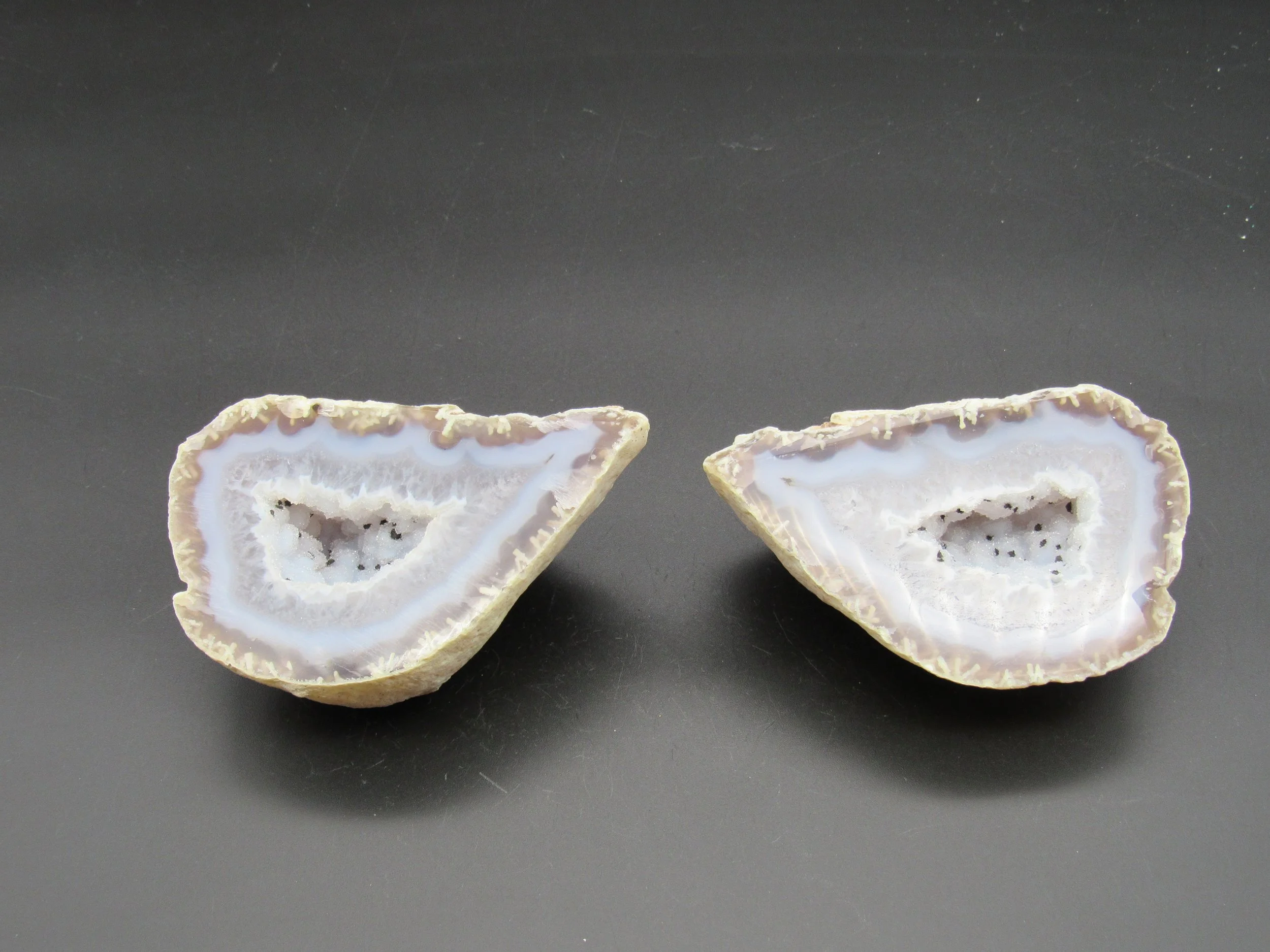 Agate Geode Pair  - Brazil