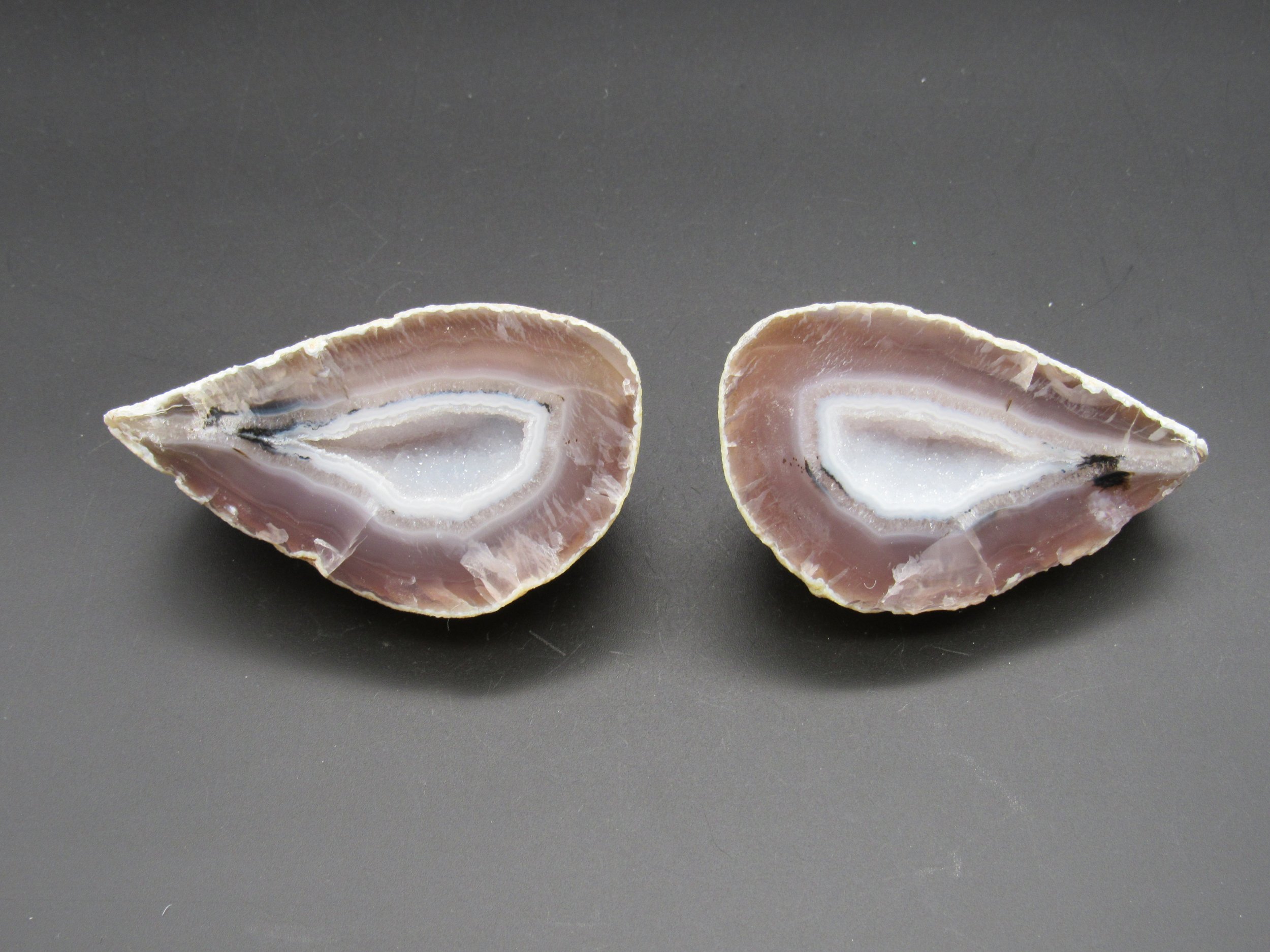 Agate Geode Pair  - Brazil