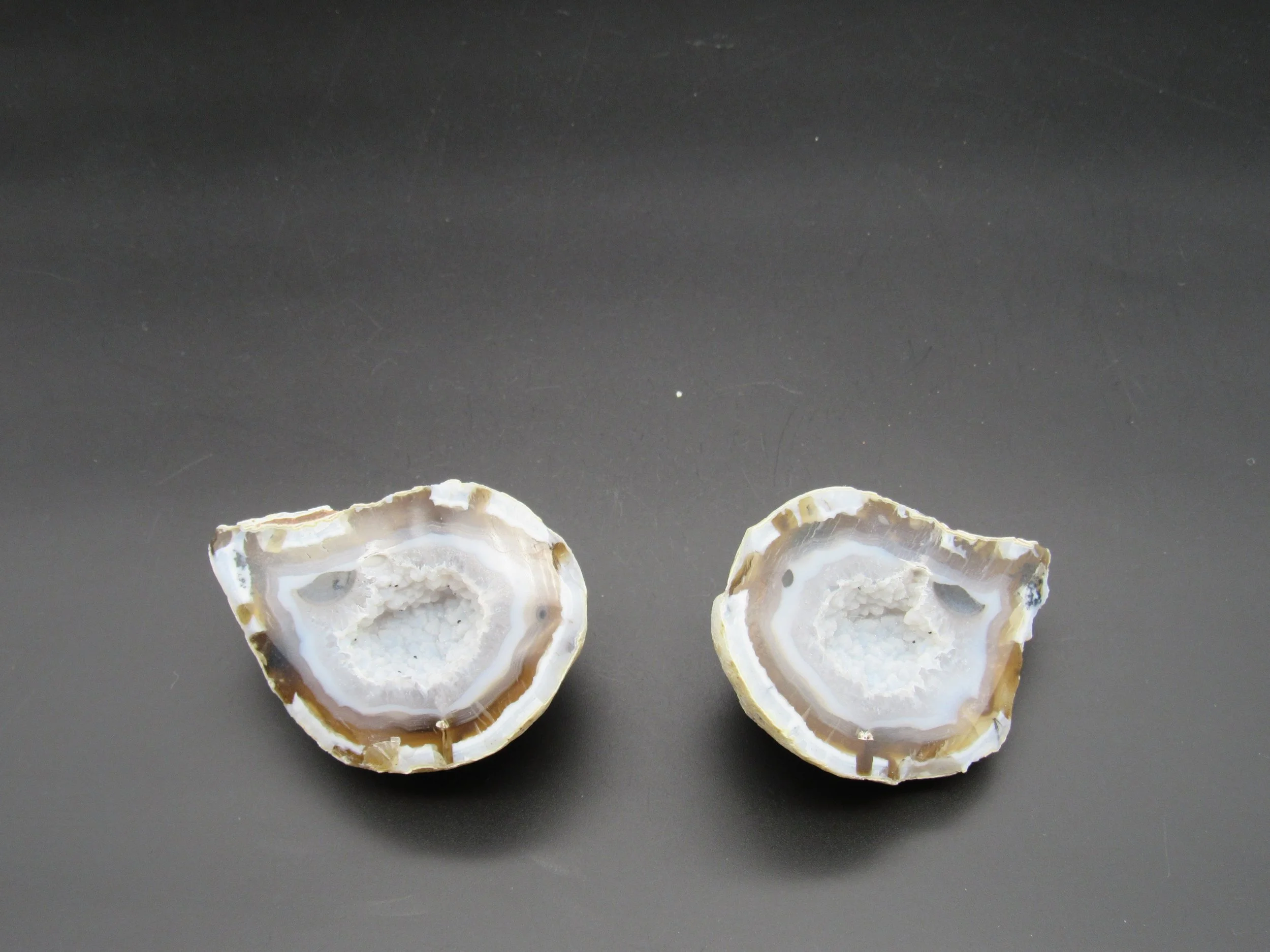 Agate Geode Pair  - Brazil