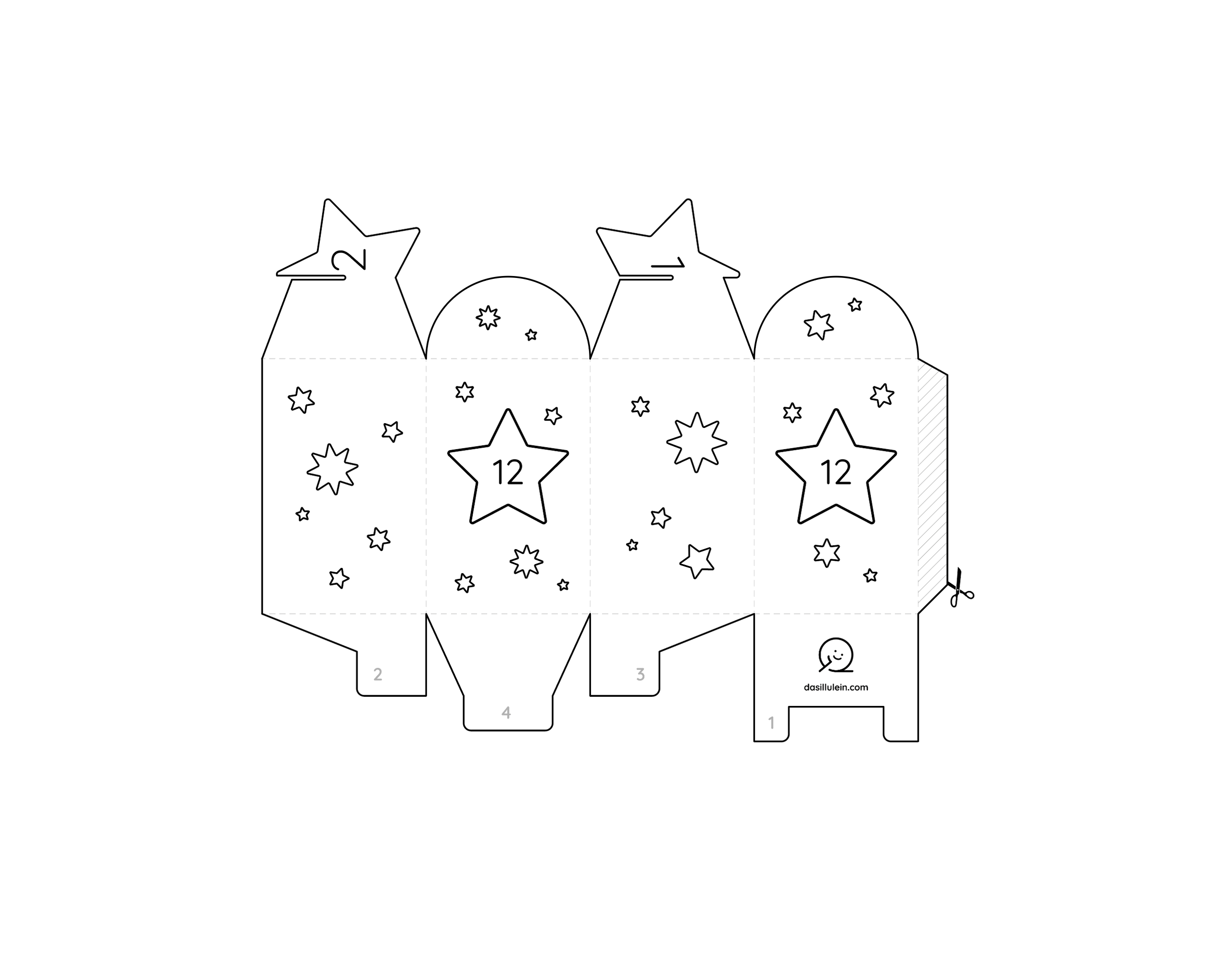 DIY Advent Calendar – Free Template — Das Illulein