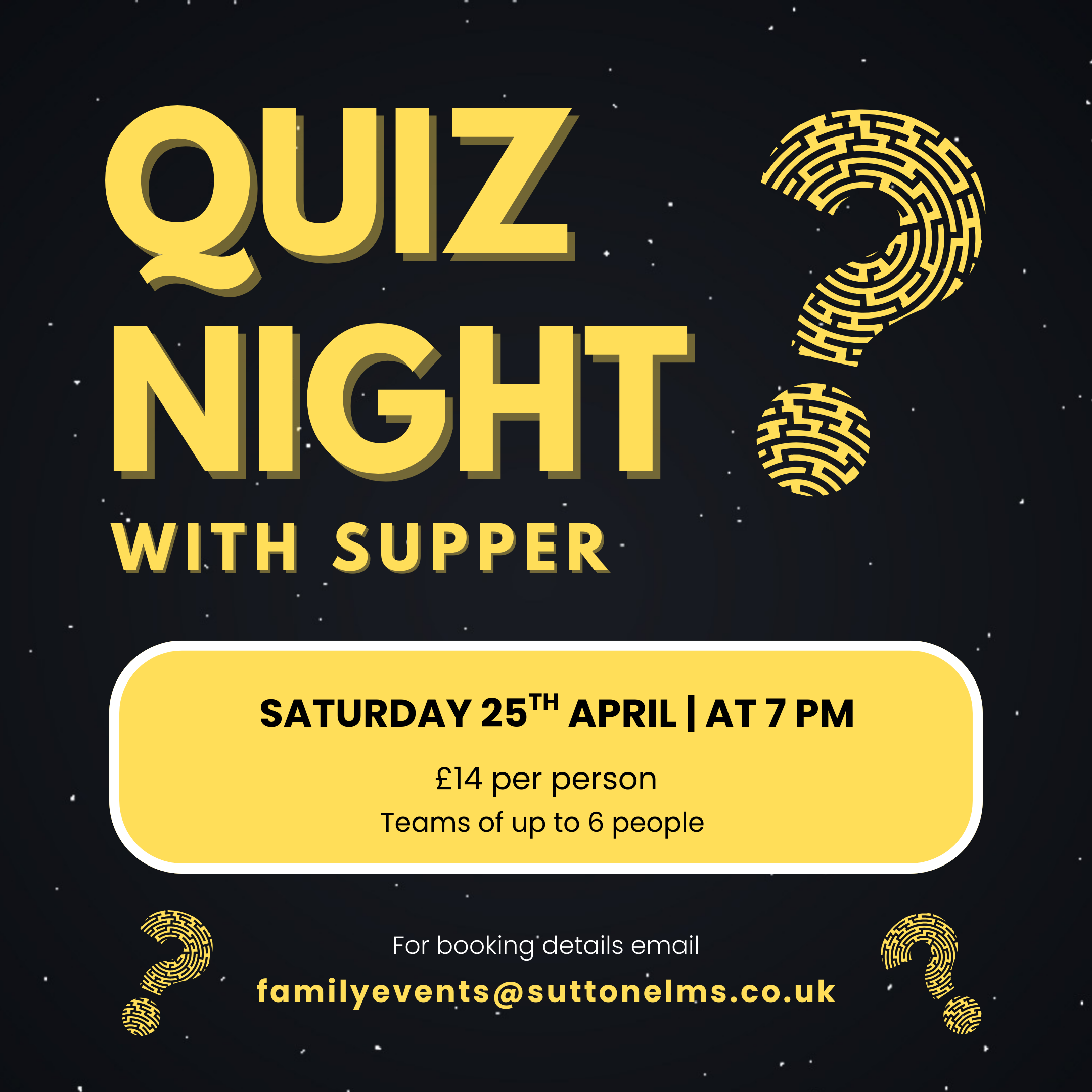 Quiz Night with Supper