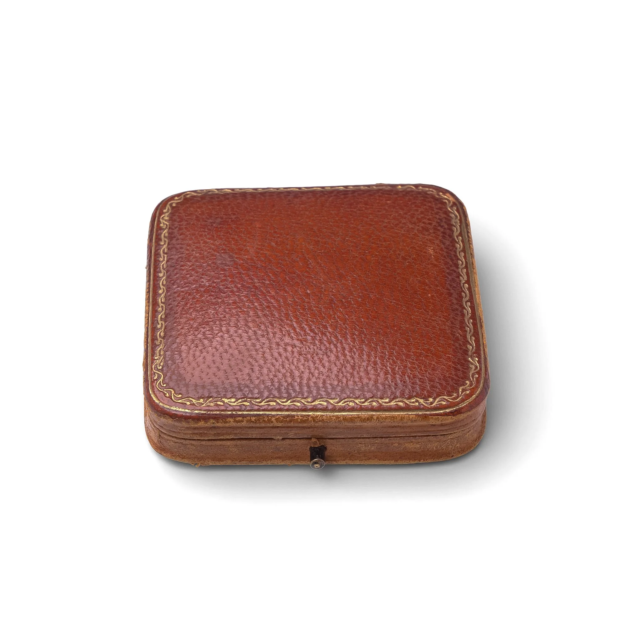 Hamilton & Inches antique leather jewellery box, early 20th century