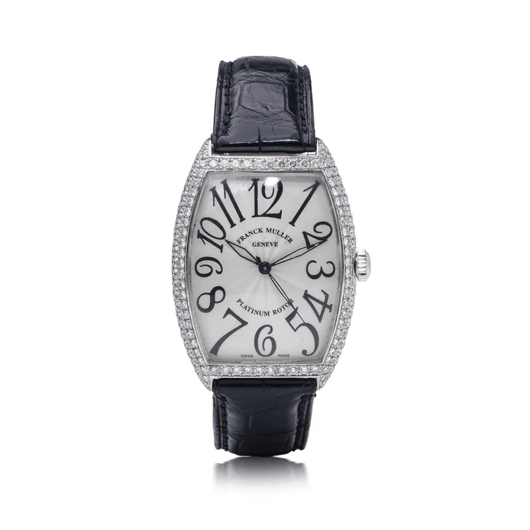 Franck Muller 6850 SC D 18KT White Gold with Factory Diamond Bezel