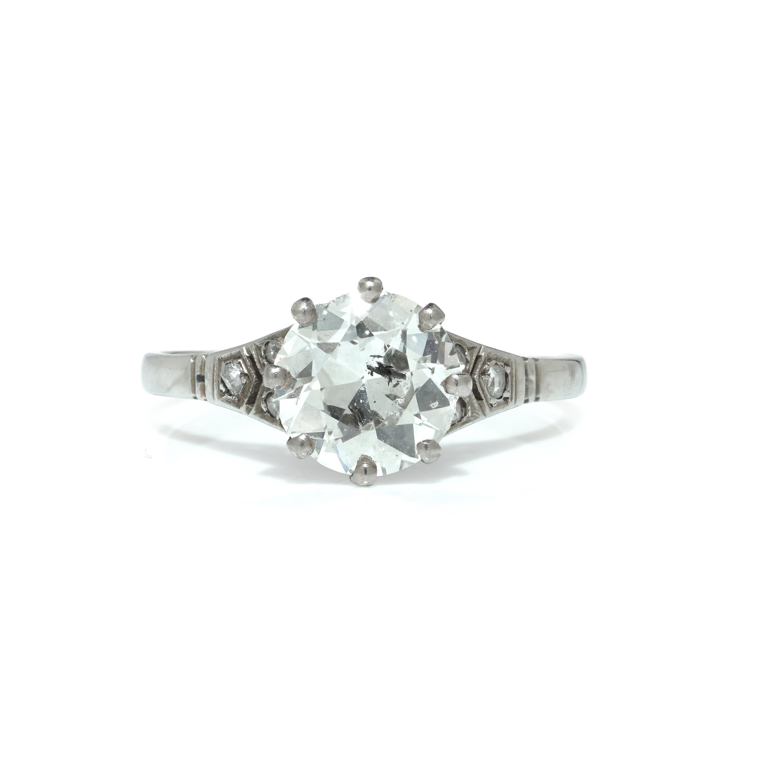 18KT White Gold Diamond Solitaire Ring 2.00ct
