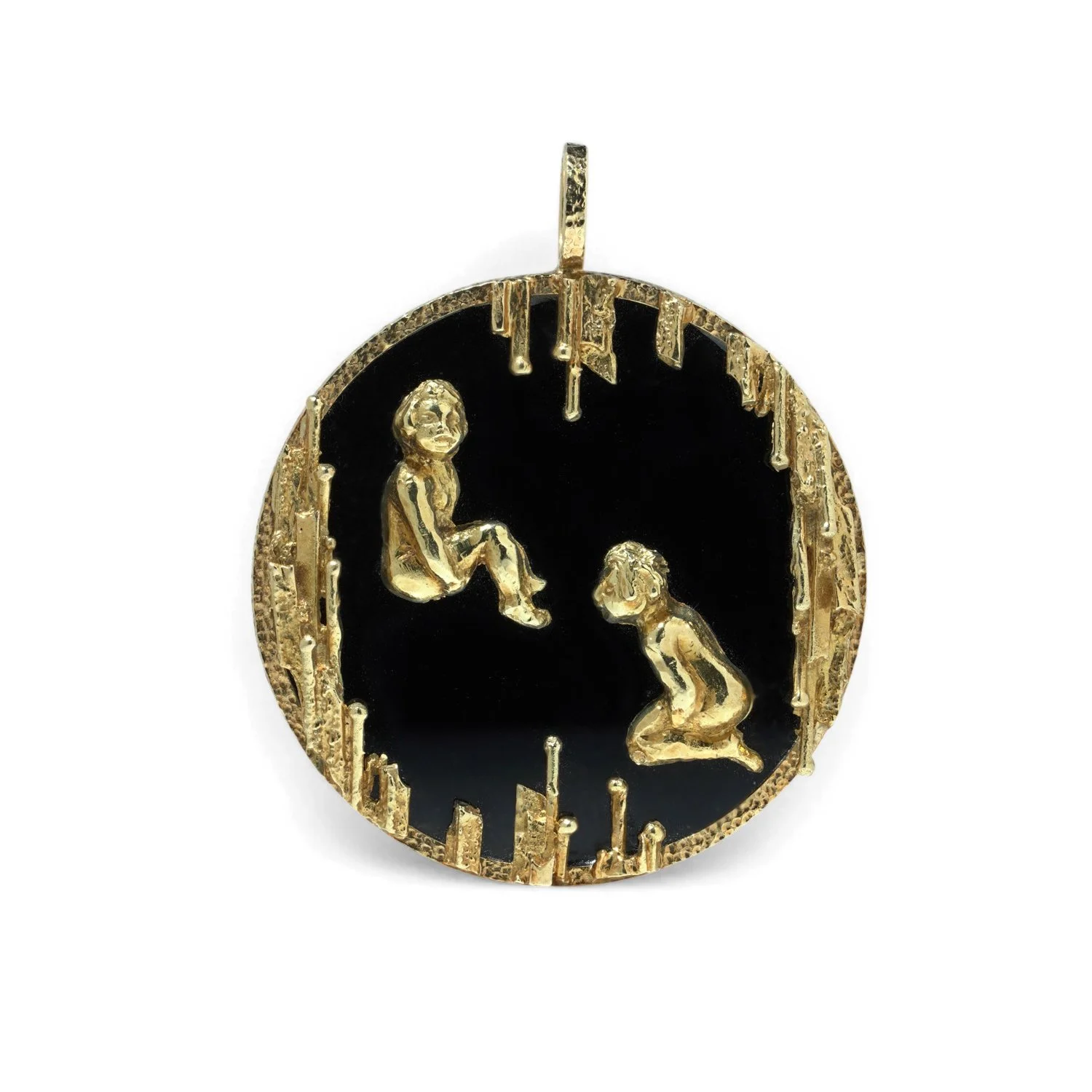 Kutchinsky 18kt Gold Onyx Pendant