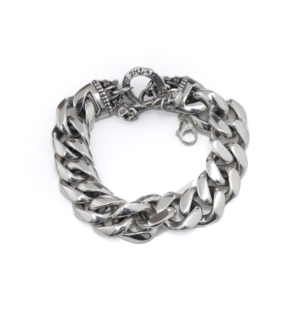 SOLD OUT The Great Frog sterling silver 925 thick link bracelet