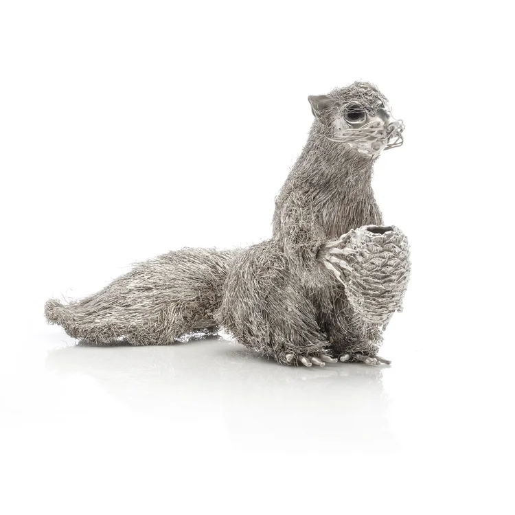 Mario Buccellati Italian sterling silver squirrel figurine.