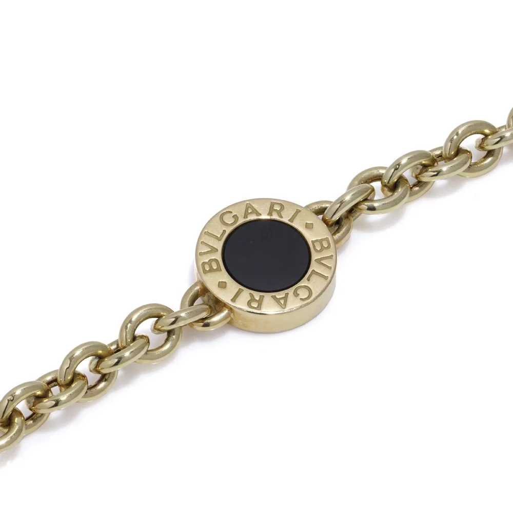 Bvlgari Link Bracelet in 18kt Yellow Gold and Black Onyx (Copy)