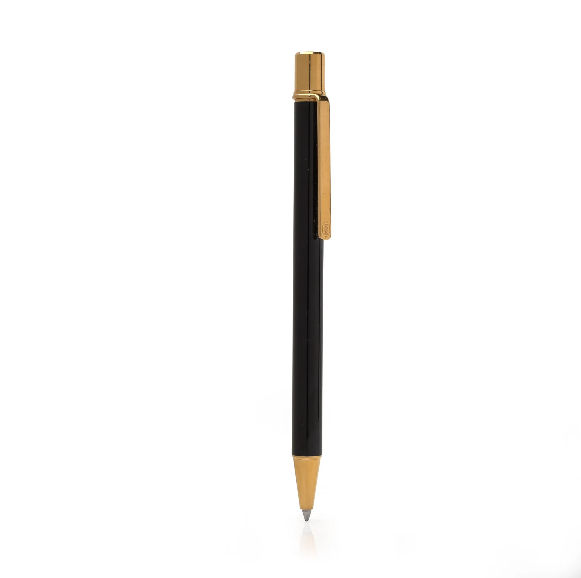 Vintage Must de Cartier Ballpoint Pen with Original Box