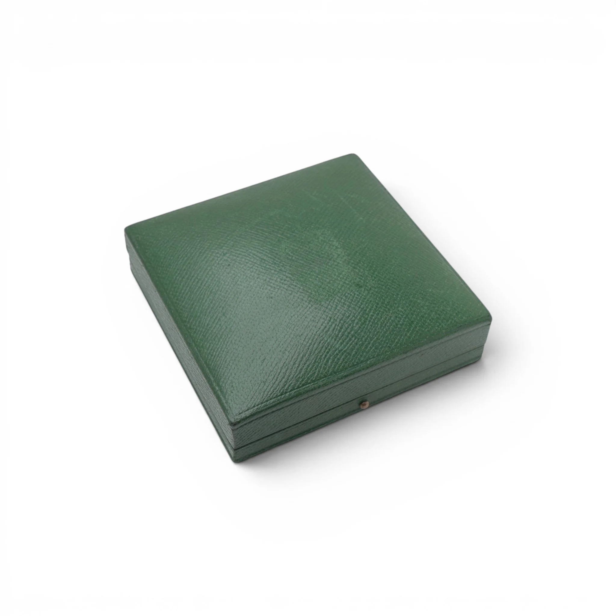 Wartski Leather and Velvet Jewellery Box, Green, Circa 1930s to 1960s