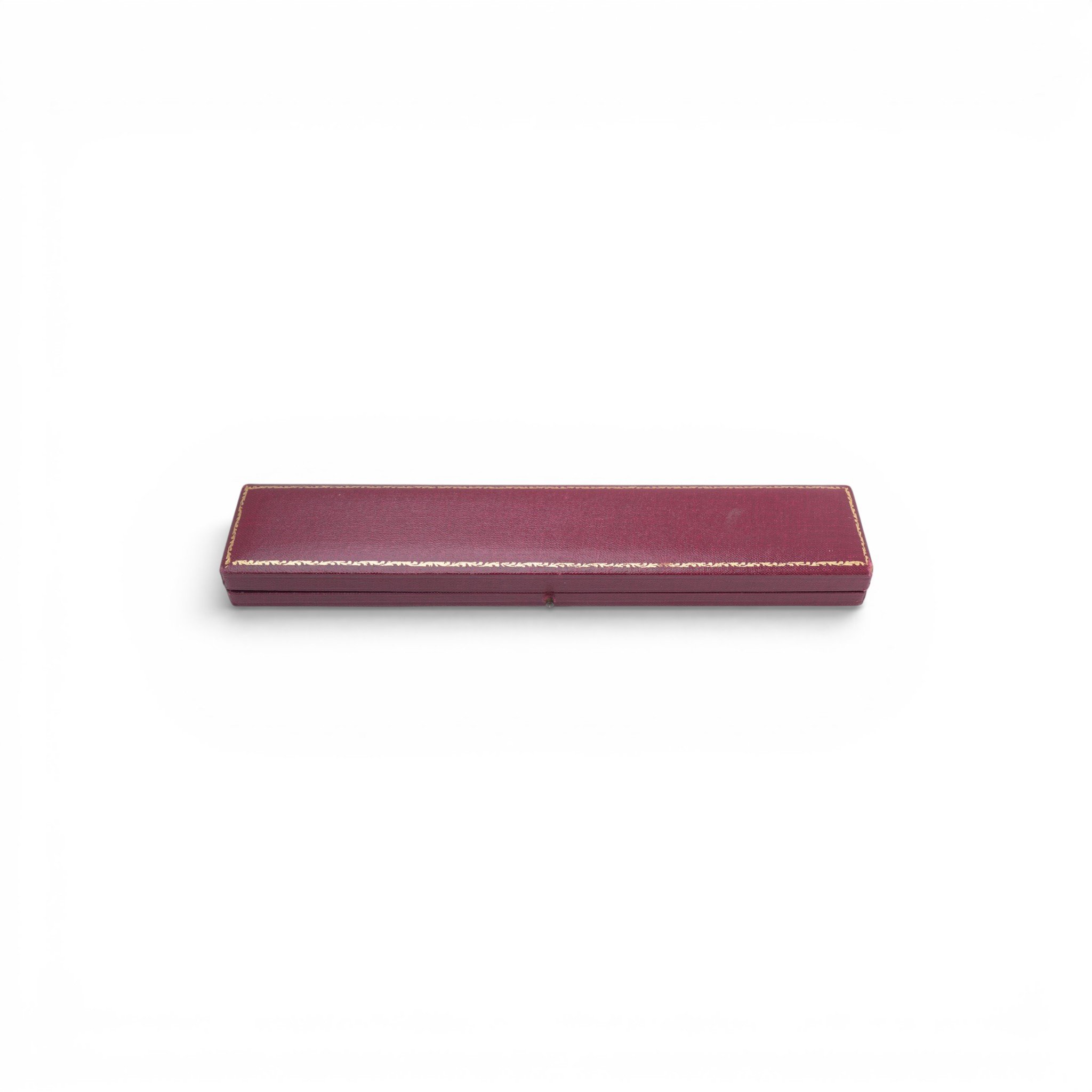 Liberty of London Vintage Red Leather Bracelet Box, Circa 1940s to 1960s