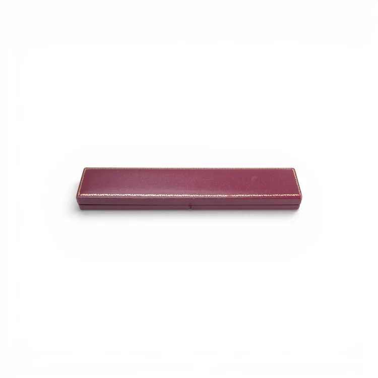 Liberty of London Vintage Red Leather Bracelet Box, Circa 1940s to 1960s