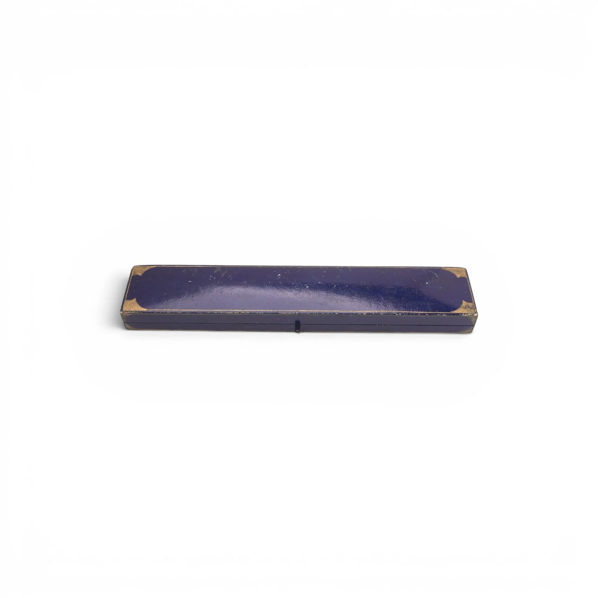 M.S. Bourla, Salonique Vintage Blue Bracelet Box, Circa 1950s