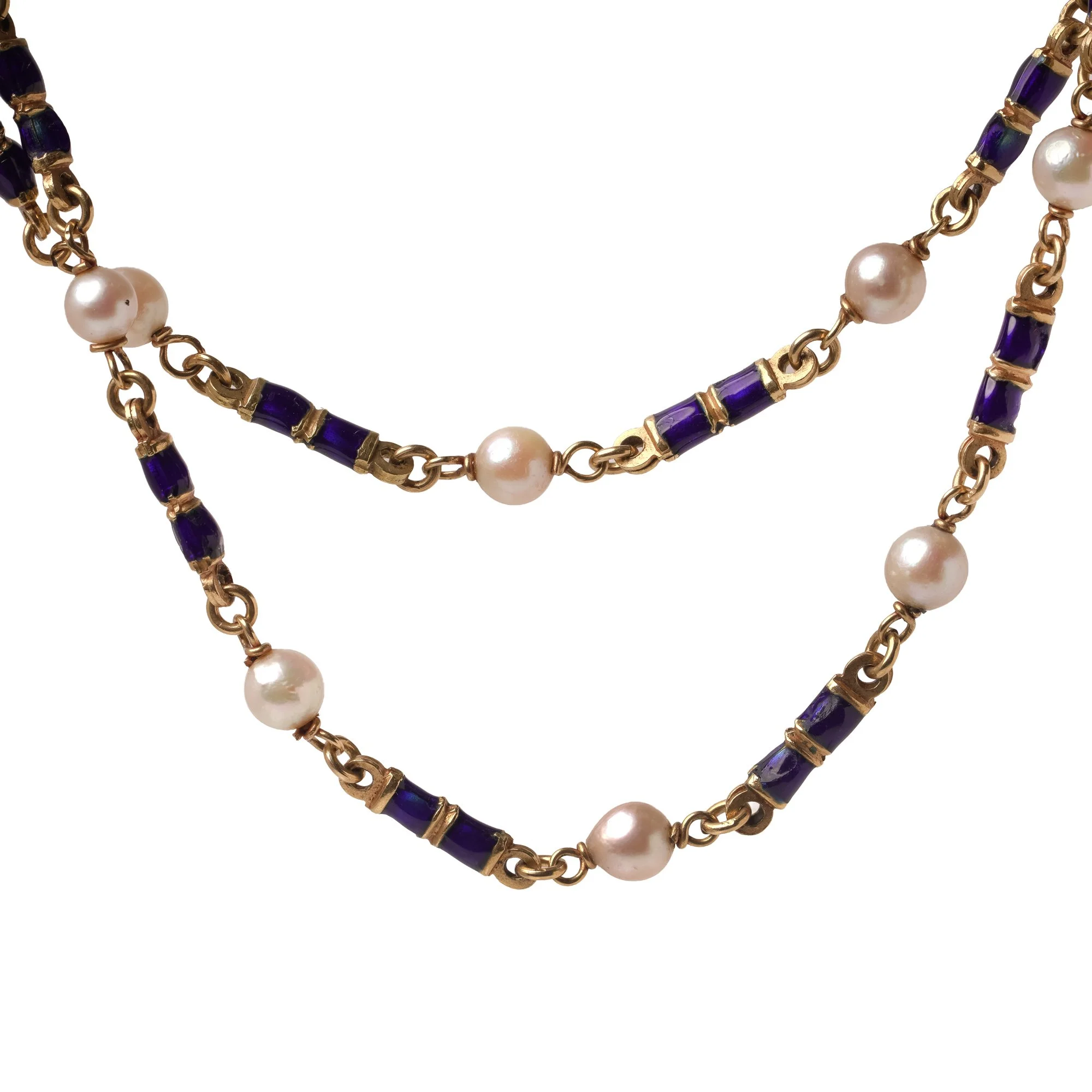 18kt-gold-blue-enamel-seed-pearl-guard-chain-necklace-03-Mozeris-Fine-Antiques.jpg