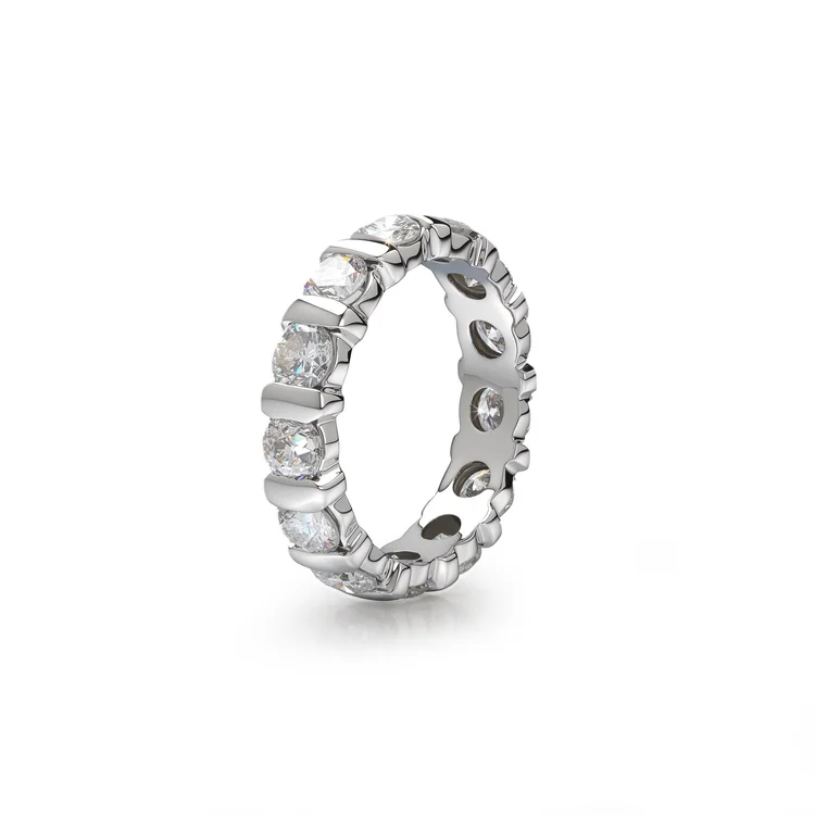 Vintage Platinum 1.95ct Diamond Full Eternity Ring
