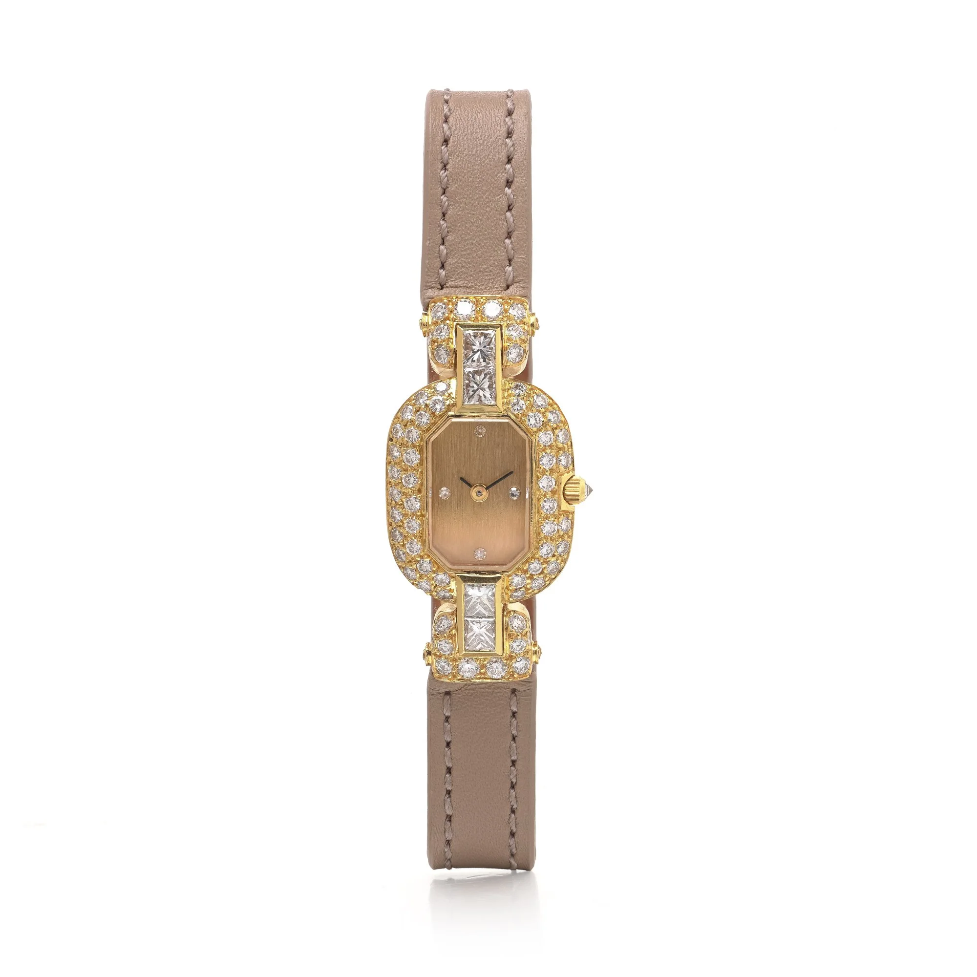The Queen Paris 18KT Gold Diamond-Set Ladies Watch with Asprey Diamond Buckle