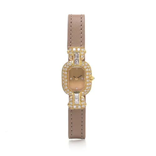 The Queen Paris 18KT Gold Diamond-Set Ladies Watch with Asprey Diamond Buckle