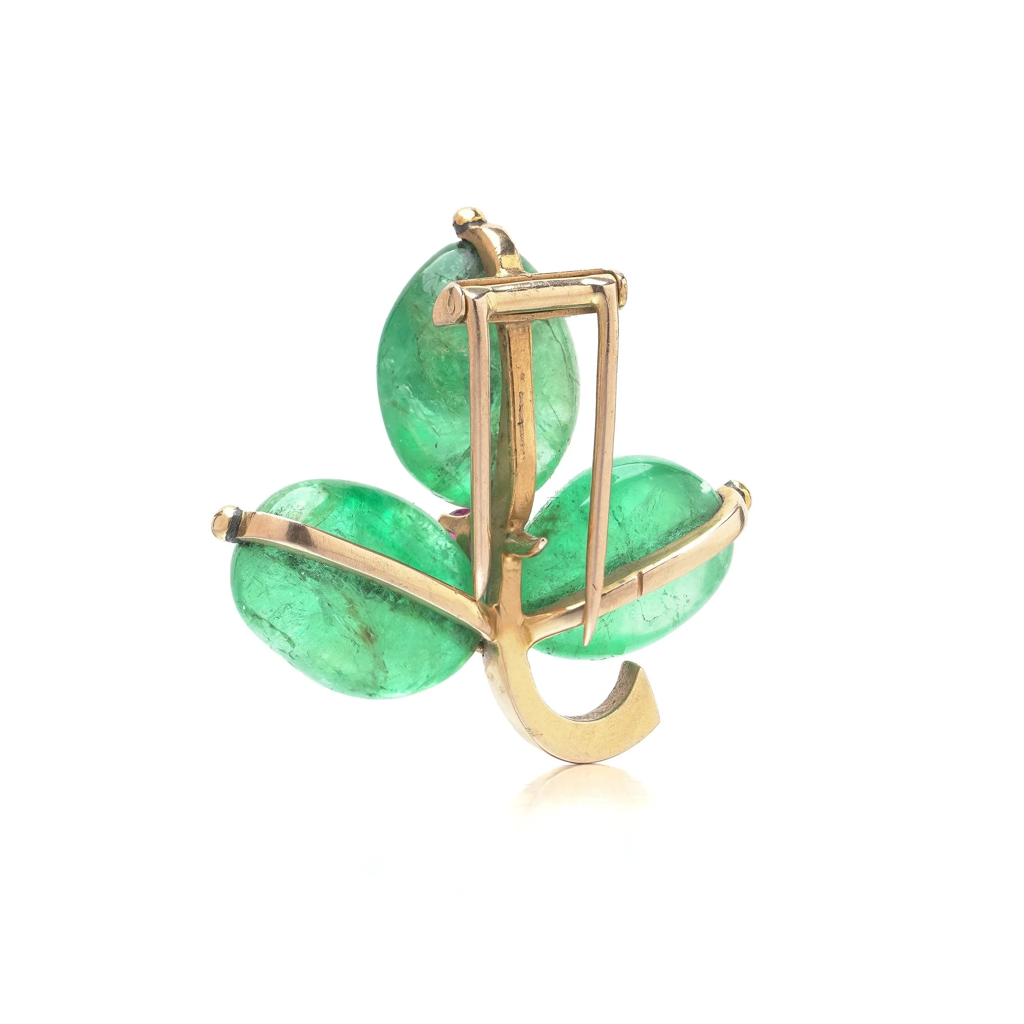 antique-18kt-gold-cabochon-emerald-ruby-three-leaf-clover-brooch-04-Mozeris-Fine-Antiques.jpg