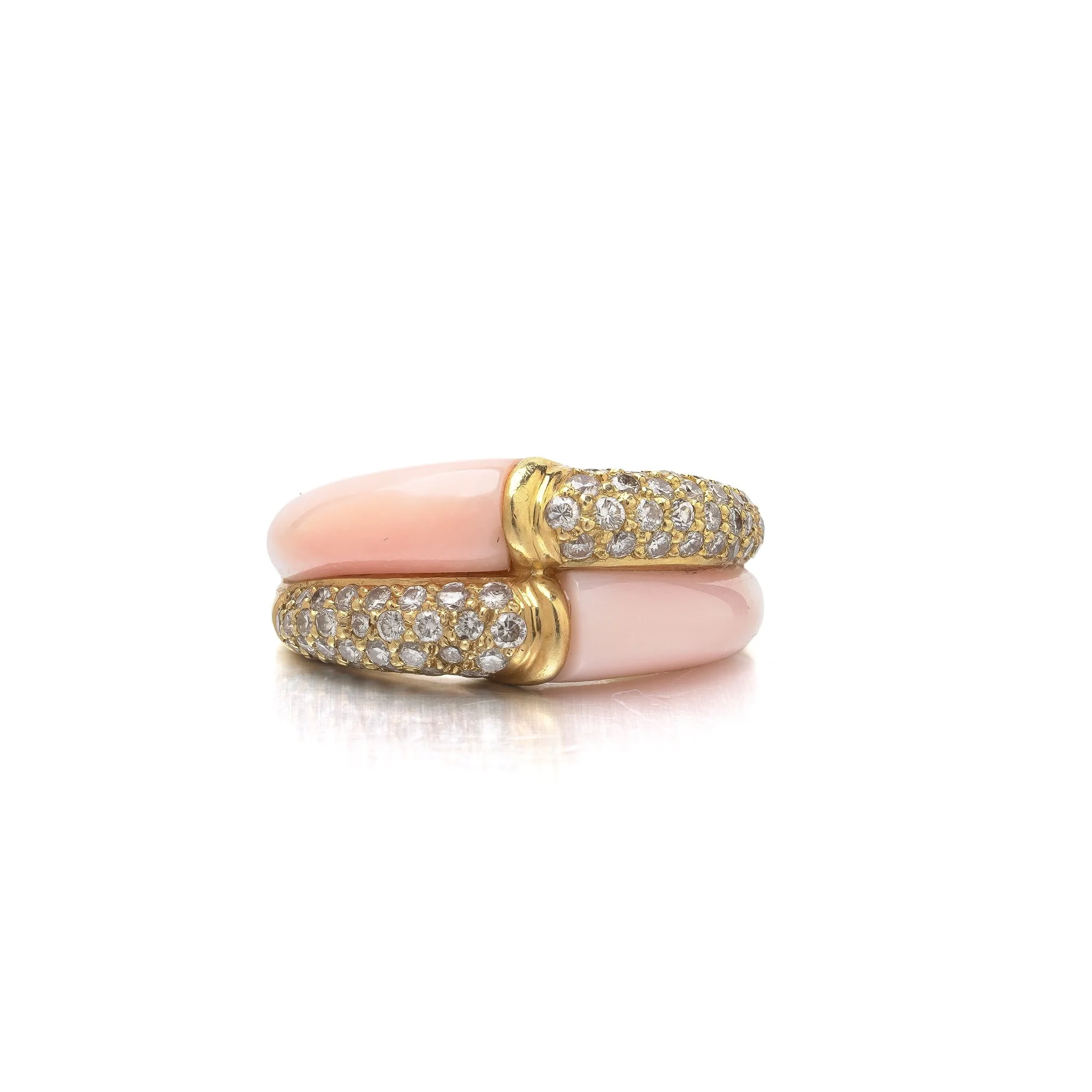 vintage-18kt-gold-angel-skin-coral-diamond-bombe-ring-01-Mozeris-Fine-Antiques.jpg