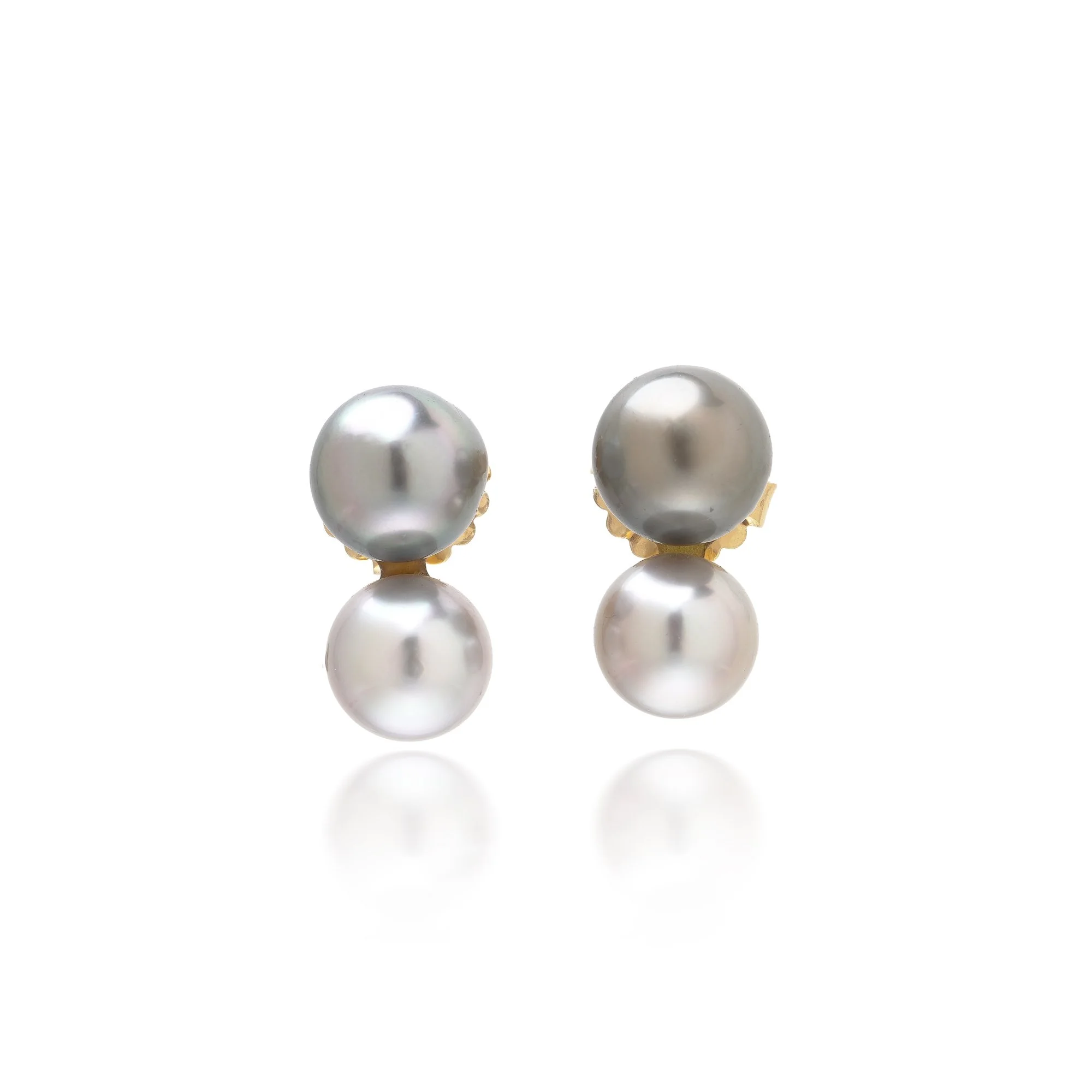 18kt-gold-tahitian-south-sea-cultured-pearl-double-stud-earrings-01-Mozeris-Fine-Antiques.jpg