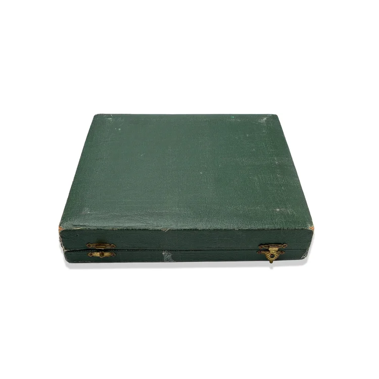Large Antique Green Necklace Presentation Box, Circa 1900