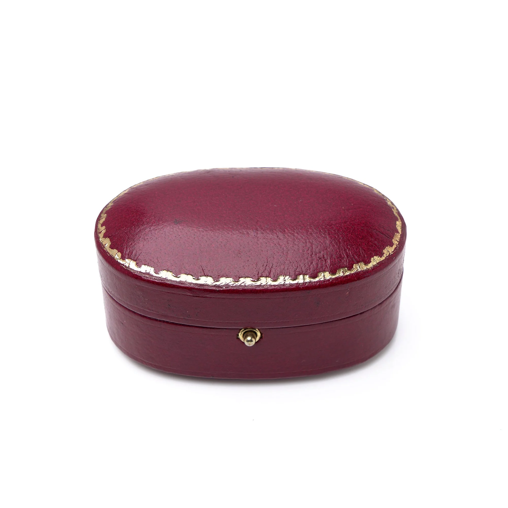 Vintage Hancocks & Co Red Leather Objet d’Art Presentation Box